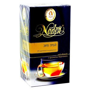 Чай NADIN 'Эрл Грей' 25 пакетиков 1 уп.х 12 шт.