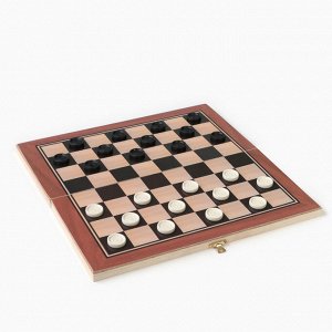 Нарды «Лабарт», деревянная доска 34x34 см, с полем для игры в шашки