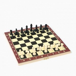 Шахматы, шашки, нарды, настольные игры, набор 3 в 1, 29x29 см
