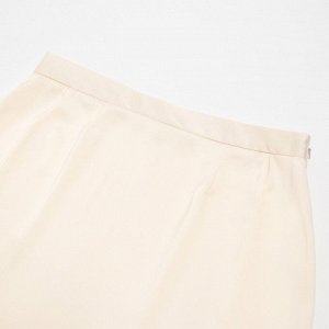 Юбка женская MINAKU: Silk pleasure цвет бежевый