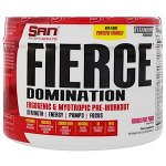 SAN Nutrition, Fierce Доминирование, Эргогенная и миотропная предтренировочная формула, яростный фруктовый пунш 248,8 гр