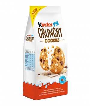 Хрустящее печенье Kinder Crunchy Cookies Киндер Кранчи Куки 136 гр