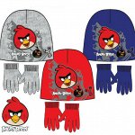 AW 4157  шапка и перчатки angry birds