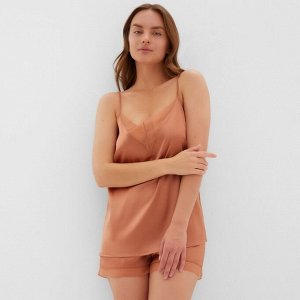 Пижама женская (майка и шорты) KAFTAN Terracotta.