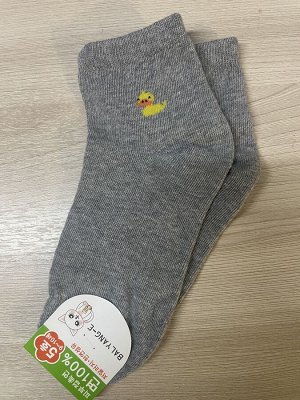 Носки детские однотонные с мелким принтом