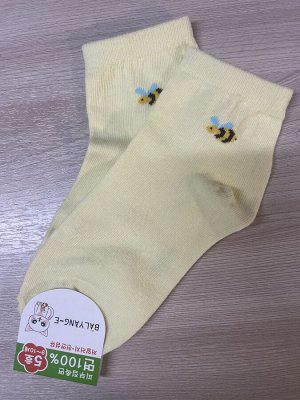 Носки детские однотонные с мелким принтом