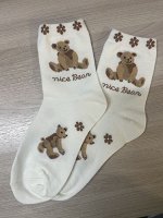 Носки женские высокие с принтом