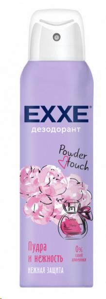 EXXE Пудра и нежность дезодорант антиперсп. 150мл жен защит.48ч д/в тип.кожи цветоч. аэроз. 1шт / 24шт / С0007300 / 980860
