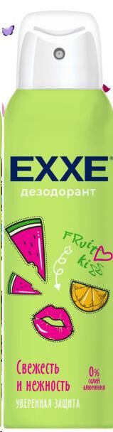 EXXE Свежесть и нежность дезодорант антиперсп. 150мл жен защит.48ч д/в тип.кожи фрукт. аэроз. 1шт / 24шт / С0007299 / 980853
