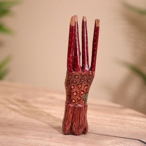 Подставка для колец, батик, дерево 20 см
