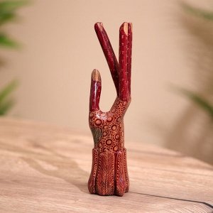 Подставка для колец, батик, дерево 20 см
