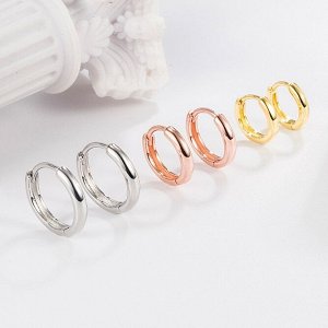 Серьги колечки стерлинговое серебро