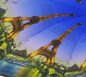 Зонт-перевёртыш "Париж"