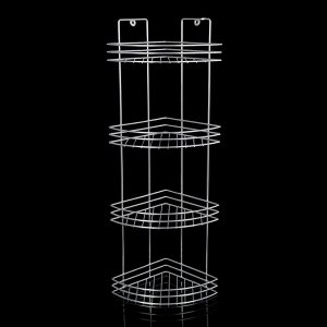Полка угловая 4-х ярусная 69 см, цвет хром