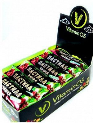 Батончик пастилки VitaminOS Вишня 6 бл*24 шт*40 гр.