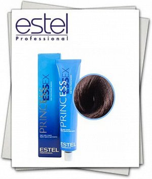5/76 Крем-краска ESTEL PRINCESS ESSEX, светлый шатен коричнево-фиолетовый/горький шоколад