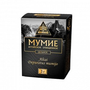Алтайский нектар Мумиё алтайское очищенное цельное (3 гр)