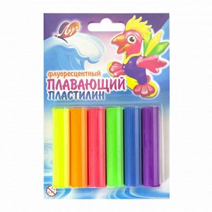 Китайские производители мало известные в РФ Пластилин плавающий, 6 цветов