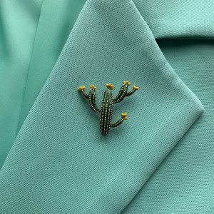 Брошь «Цветущий кактус»