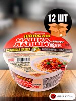 Лапша в соусе из черных бобов Донсан  96 г*12 шт