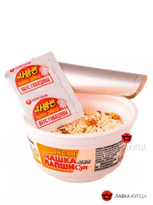 Лапша со вкусом говядины Донсан 86 г *12 шт