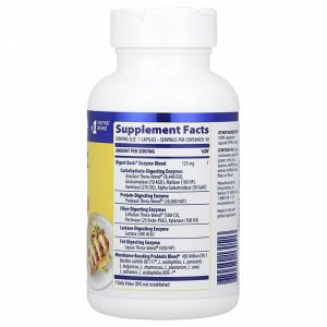 Enzymedica, Digest Basic®, добавка для пищеварения с пробиотиками, 90 капсул