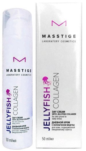 Крем дневной против стресса с коллагеном медузы "Jellyfish Collagen" MASSTIGE 50мл., шт