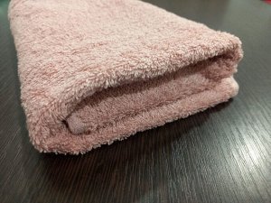 Махровое полотенце 50*90 см хлопок цвет Камея коричневая