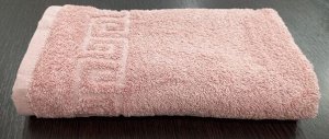 Махровое полотенце 50*90 см хлопок цвет Камея коричневая