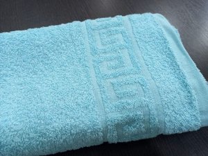 Махровое полотенце 50*90 см хлопок цвет Нежно голубой