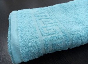 Махровое полотенце 50*90 см хлопок цвет Нежно голубой