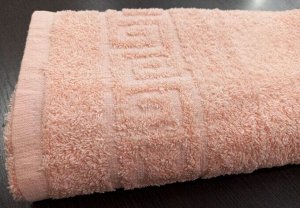 Махровое полотенце 50*90 см хлопок цвет Персиковый нектар