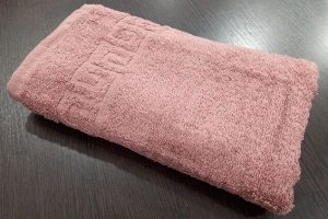 Махровое полотенце 50*90 см хлопок цвет Увядшая роза