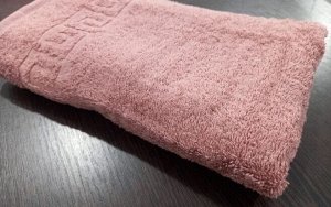 Махровое полотенце 50*90 см хлопок цвет Увядшая роза