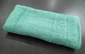 Махровое полотенце 50*90 см хлопок цвет Морозная ель