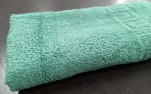 Махровое полотенце 50*90 см хлопок цвет Морозная ель