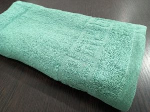 Махровое полотенце 50*90 см хлопок цвет Морозная ель