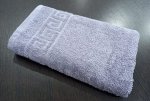 Махровое полотенце 50*90 см хлопок цвет Лавандово-серый