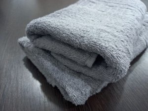 Махровое полотенце 40*70 см хлопок цвет Стальной-серый