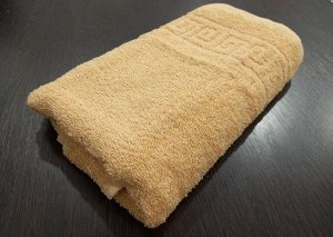 Махровое полотенце 50*90 см хлопок цвет Жареный орех