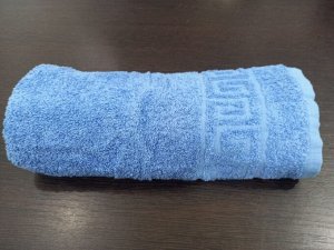 Махровое полотенце 50*90 см хлопок цвет Синее море