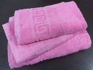 Махровое полотенце 40*70 см хлопок цвет Розовая бегония