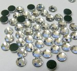 Стразы клеевые стекло SS 8 - SК 01 Crystal (Кристалл) диам. 2,5 мм (уп. 1000 штук)