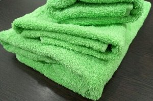 Махровое полотенце 50*90 см хлопок цвет Зеленая вспышка