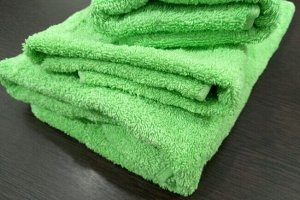 Махровое полотенце 40*70 см хлопок цвет Зеленая вспышка