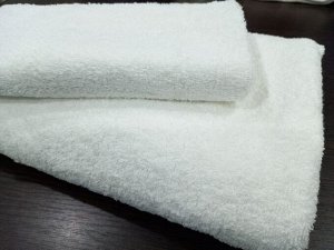 Махровое полотенце 50*90 см хлопок цвет Белый