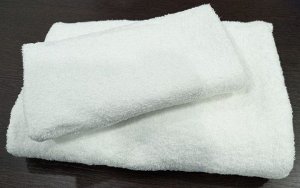 Махровое полотенце 50*90 см хлопок цвет Белый