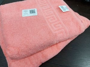 Махровое полотенце 100*180 см хлопок цвет Абрикосовый румянец