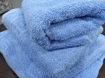 Махровое полотенце 50*90 см хлопок цвет Василек