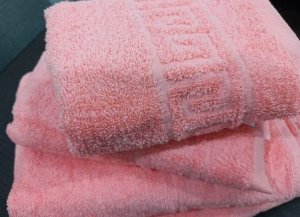 Махровое полотенце 40*70 см хлопок цвет Абрикосовый румянец